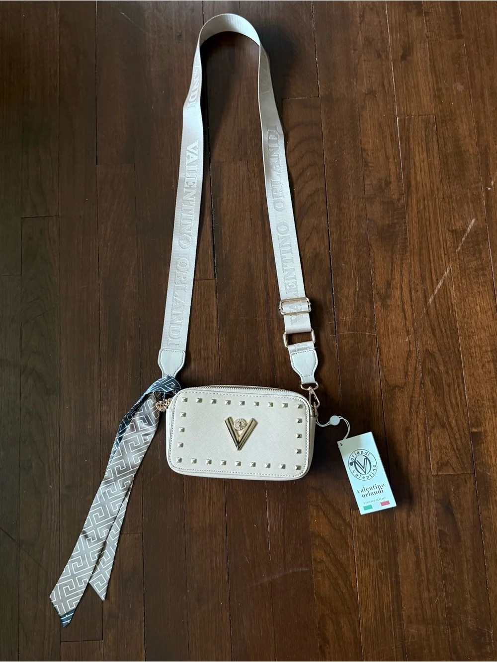Valentino Orlandi Gold Studded Women's Bag